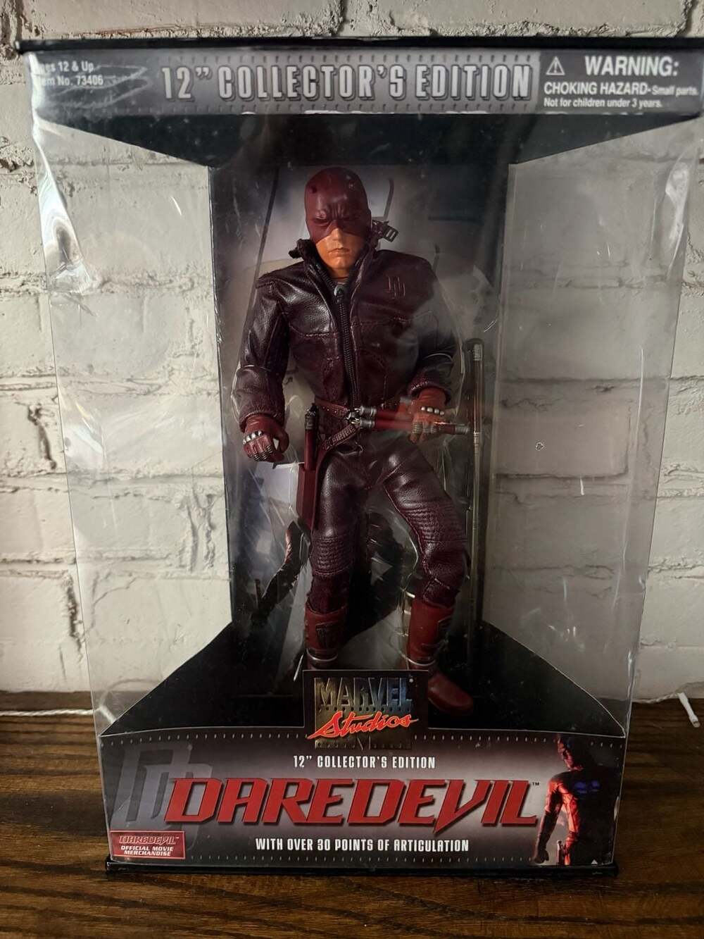2003 Marvel Studios Dardevil 12 inch Collectors Edition Figure New In The Box